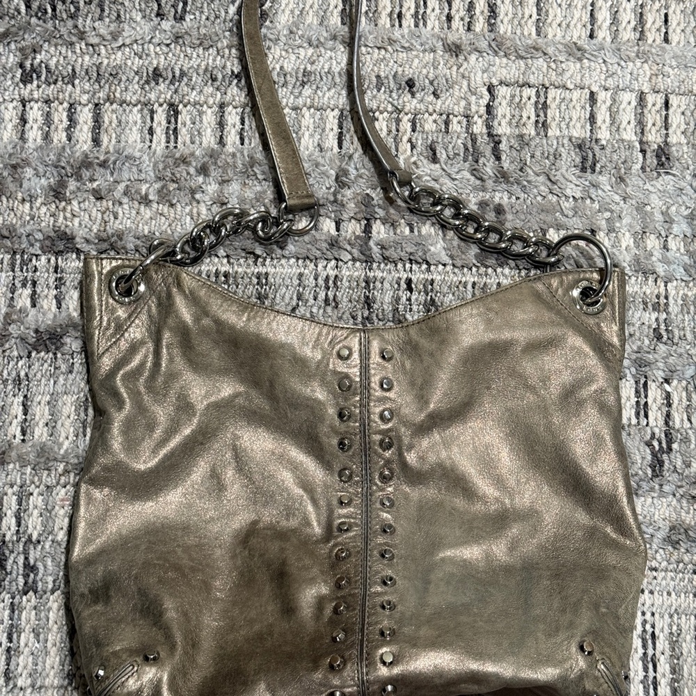 MICHAEL KROS. Authentic . Metallic Chain Strap Shoulder Bag